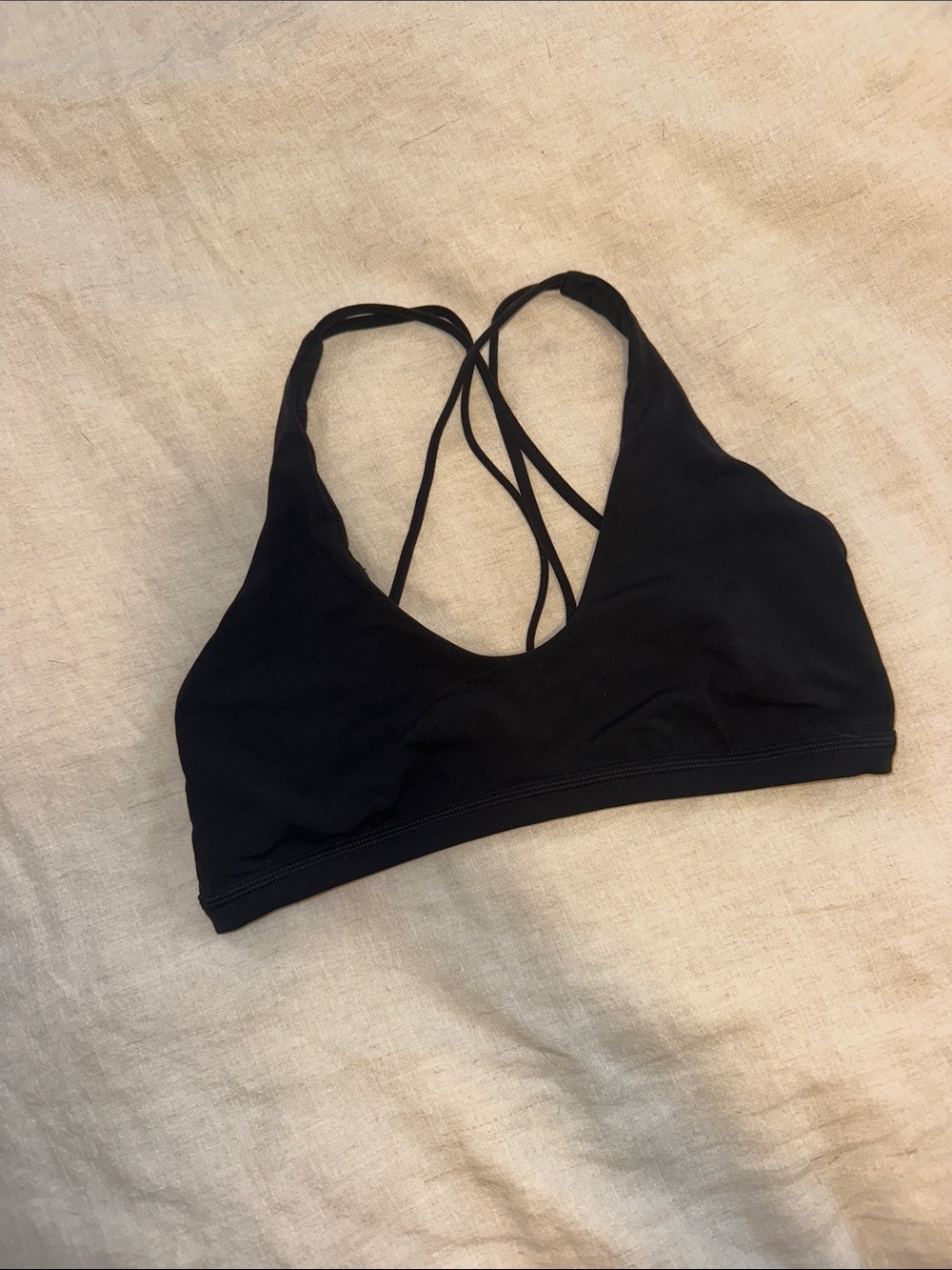 lululemon athletica Black Strappy Sports Bra